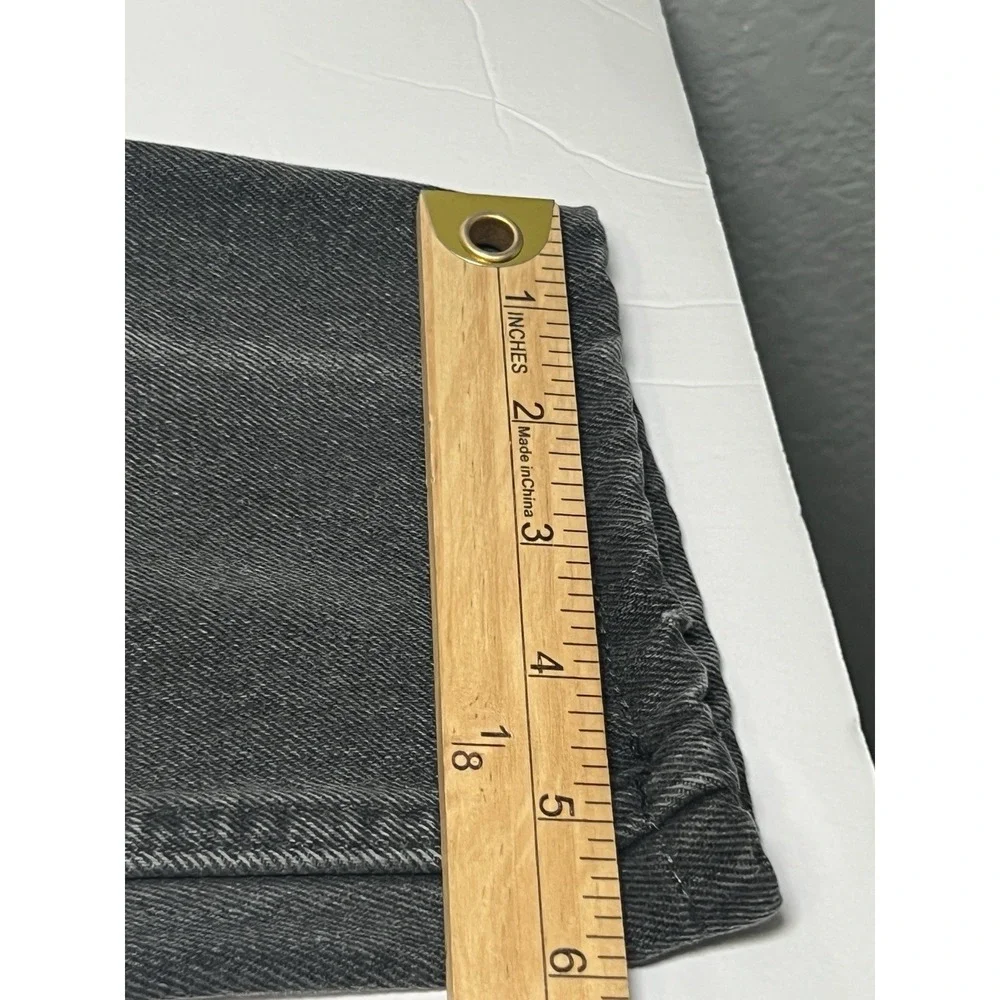 Levi Strauss Size34 (1996) 550 Washed Black Vintage Denim Jeans Orange Tab